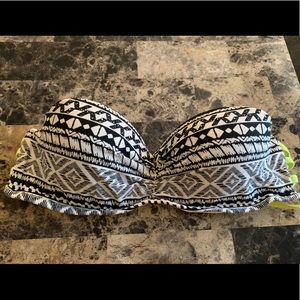 Push up bandeau top size large